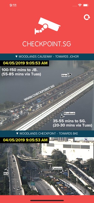 Checkpoint.sg Traffic Camera