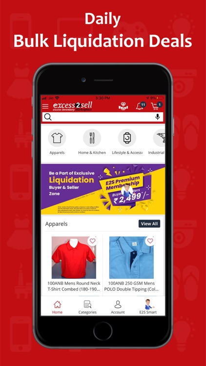 Excess2Sell – B2B Marketplace