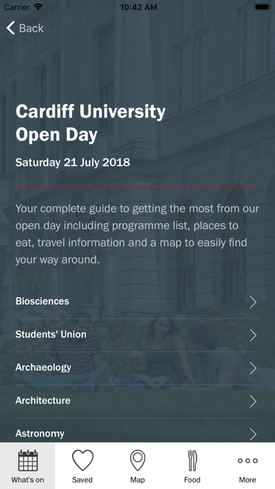 How to cancel & delete Cardiff University Open Day from iphone & ipad 2