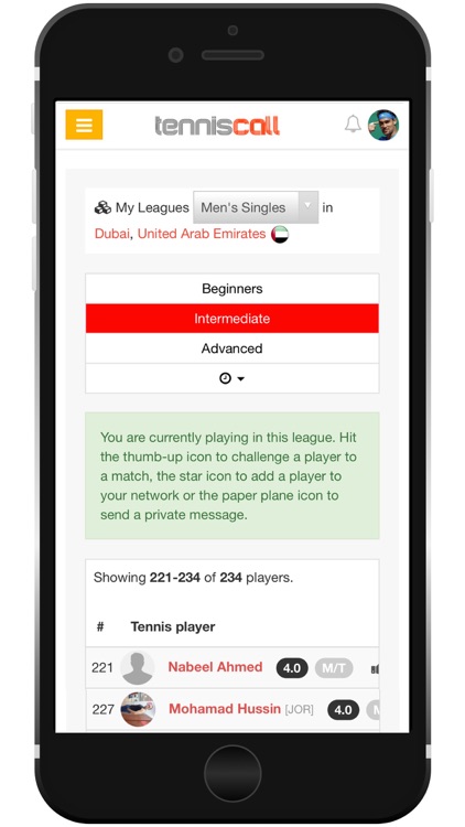 TennisCall: Social Tennis App screenshot-4
