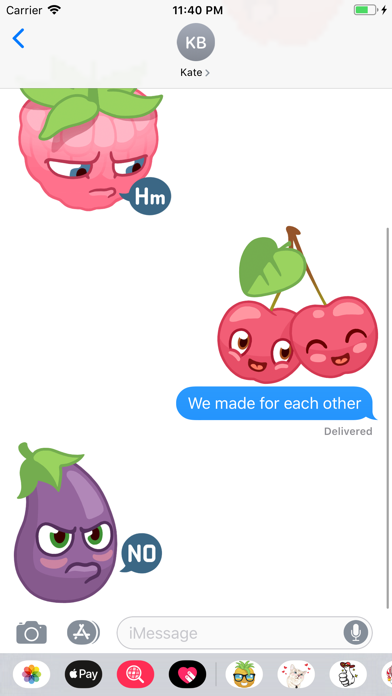 Fruit and Vegetables Stickers screenshot 3
