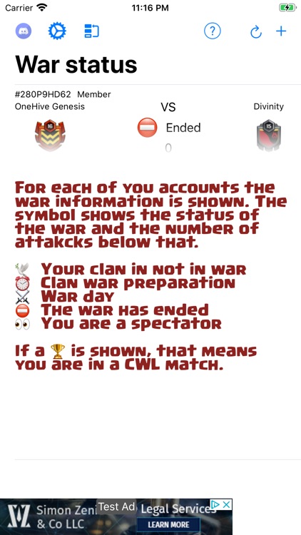 War Status Lite for CoC screenshot-3