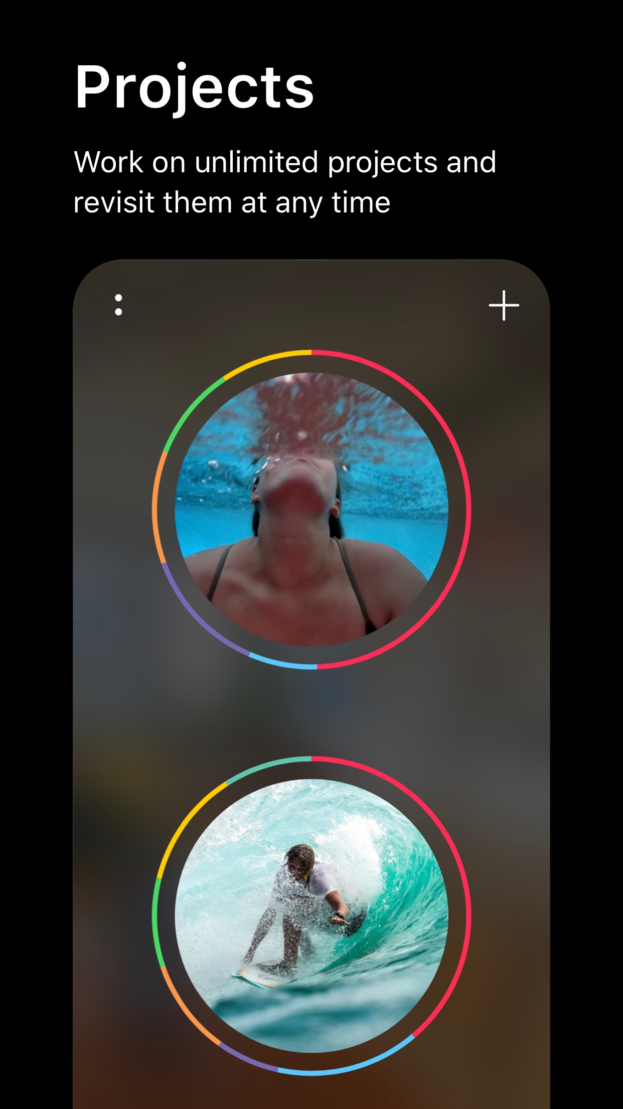 Screenshot do app Spark Camera - Video Editor