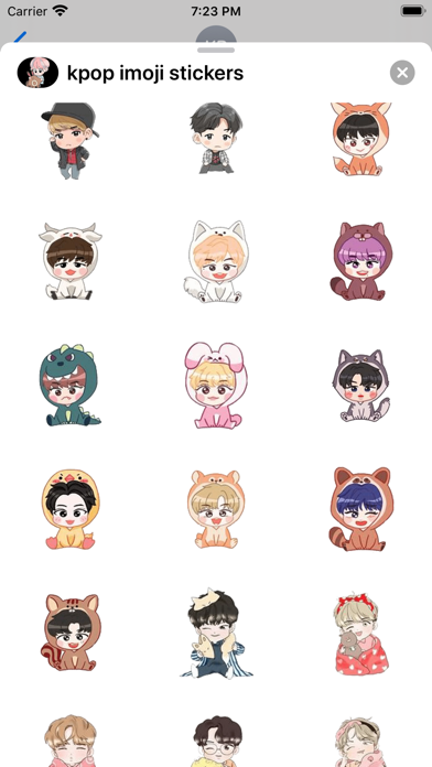 KPOP & JPOP eMoji and Stickers screenshot 2