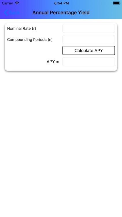 Finance Calculator App