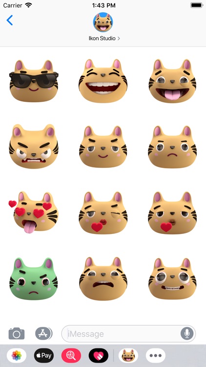 Max - 3D Cat Sticker Pack