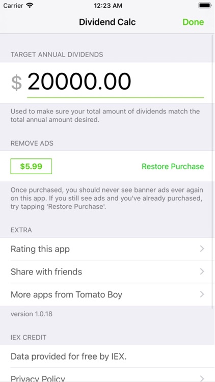 Dividend Calc screenshot-3