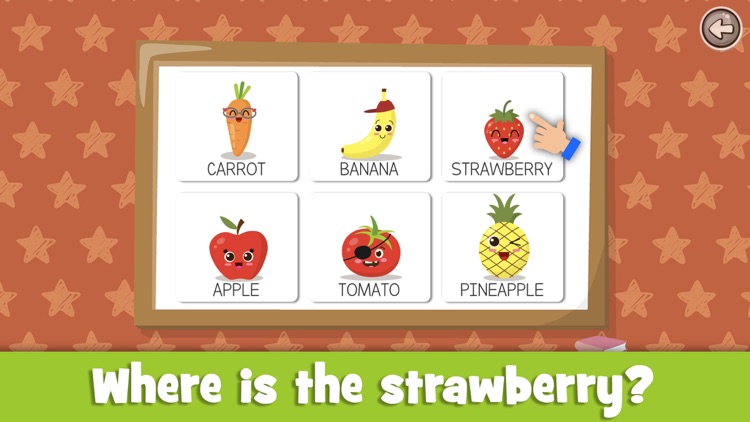 Learn fruits and vegetables EN