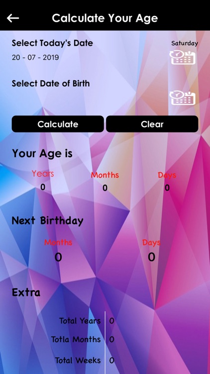 Calculate Your Age 2019