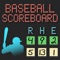 Lazy Guys Baseball Scoreboard