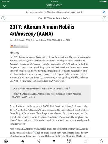 Arthroscopy Journal screenshot 4