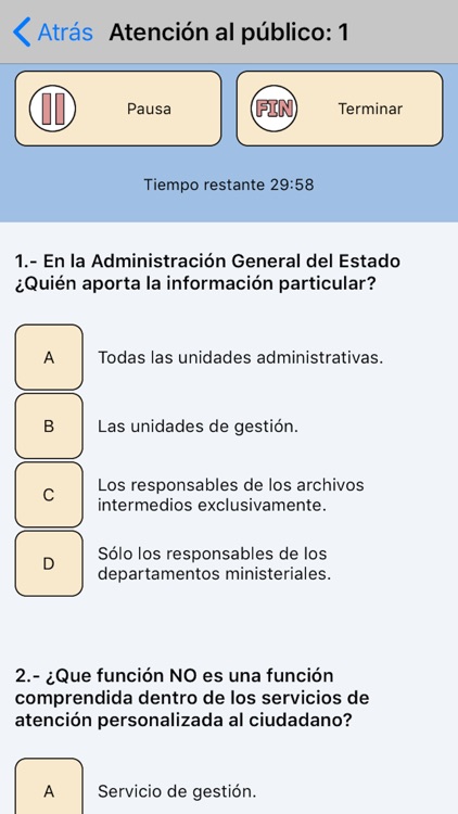 TestOpos Auxiliar Admon Estado screenshot-3