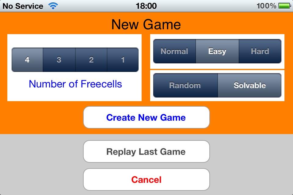 Freecell screenshot 3