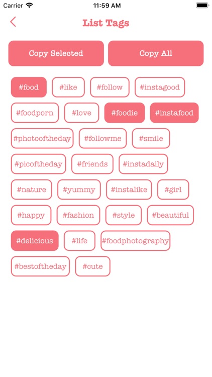 TagList - Trending HashTags