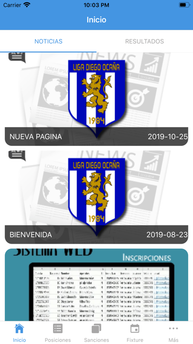 Liga Diego Ocaña screenshot 2