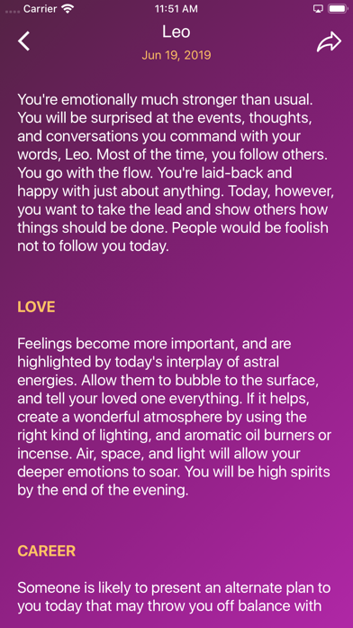 Daily Horoscope - Tarot Reader screenshot 2