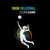 Snow Volleyball Score Card