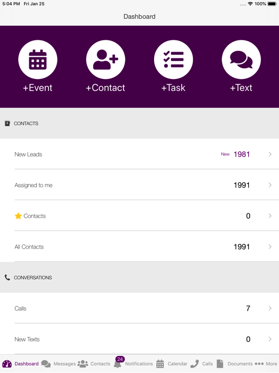 Big Purple Dot - Contact Management Tools for Real Estate Experts screenshot