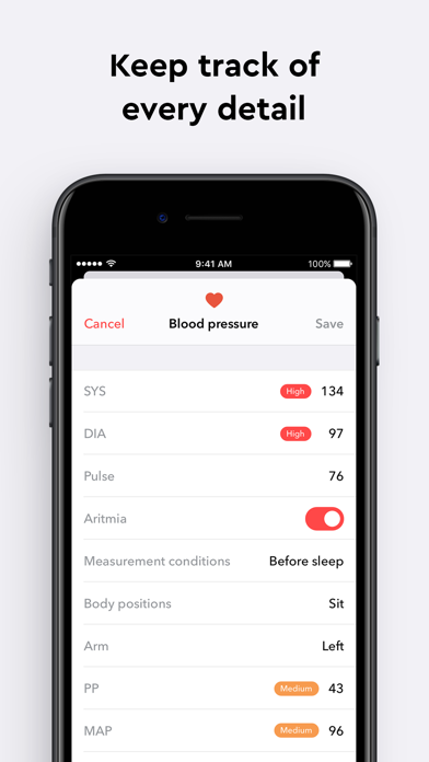 Blood Pressure Monitor appのおすすめ画像5