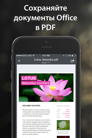 Скриншот из PDF Converter by Readdle