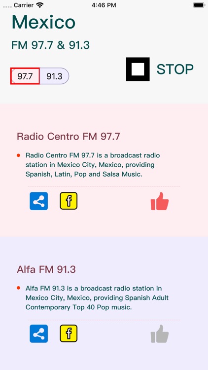 Mexico FM 97.7 & 91.3 screenshot-4