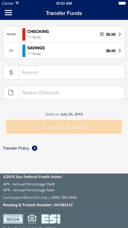 Sun Federal Credit Union screenshot-3