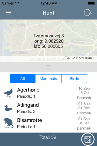 Jagttider-GPS screenshot 3