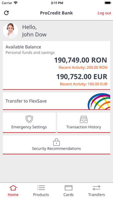 ProCredit m-banking Romania screenshot 2