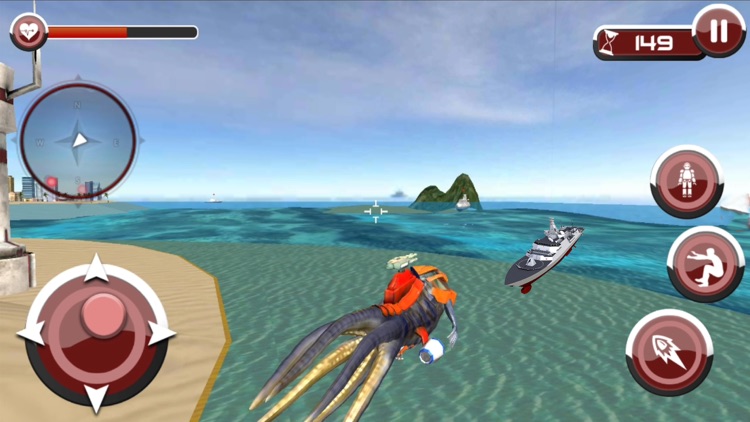 Underwater Dragon Robot Sim 3D screenshot-3