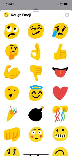 Rough Emoji Sticker Pack(圖2)-速報App