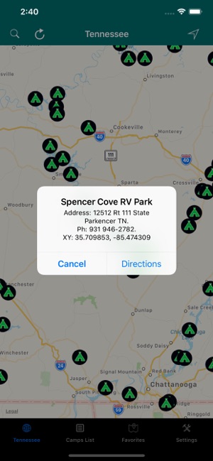 Tennessee – Camping & RV Parks(圖5)-速報App