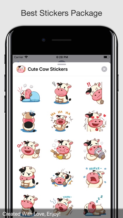 Cute Cow Stickers screenshot-3