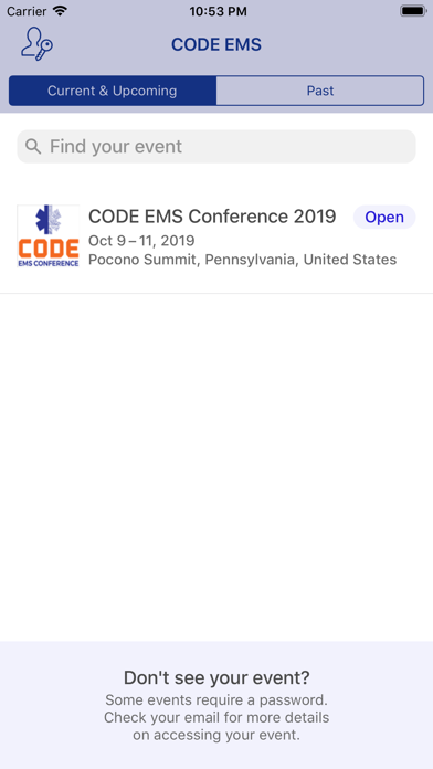 CODE EMS Conference screenshot 2