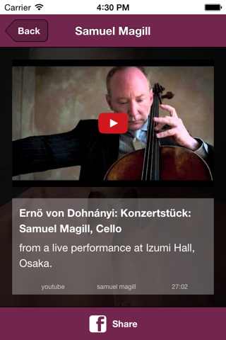 Samuel Magill, Cellist screenshot 4