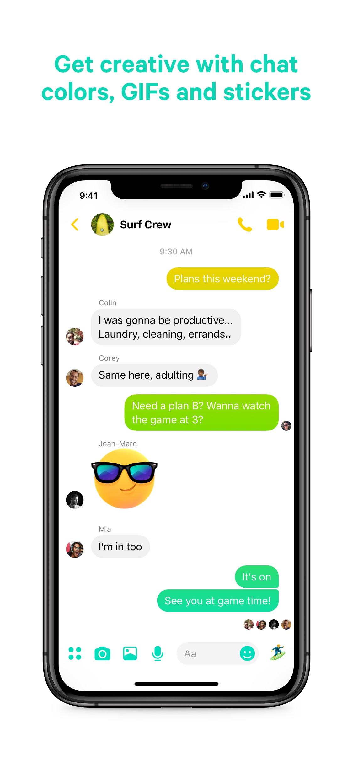 Screenshot do app Messenger