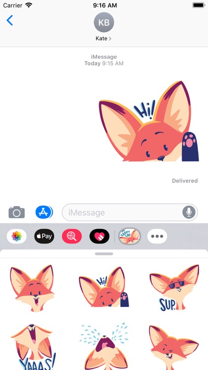 The Happy Fox Stickers