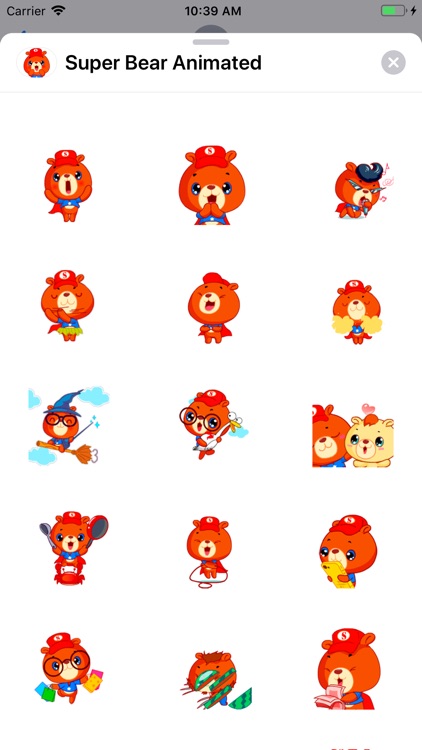 Super Bear: Animated Stickers