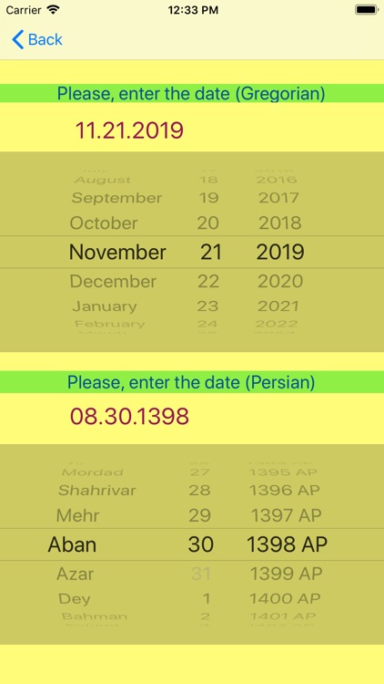 Coptic & Persian calendar