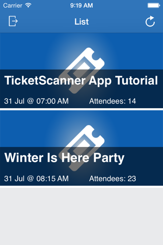 MyGuestlist Ticket Scanner - náhled