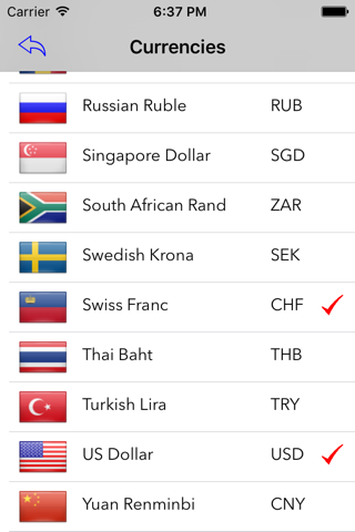 ECB Currency Exchange Rates screenshot 2