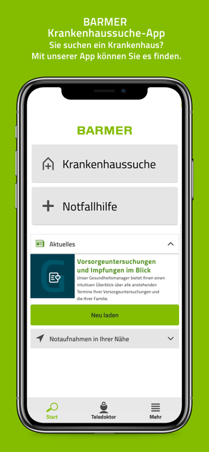 BARMER Krankenhaussuche-App(圖1)-速報App