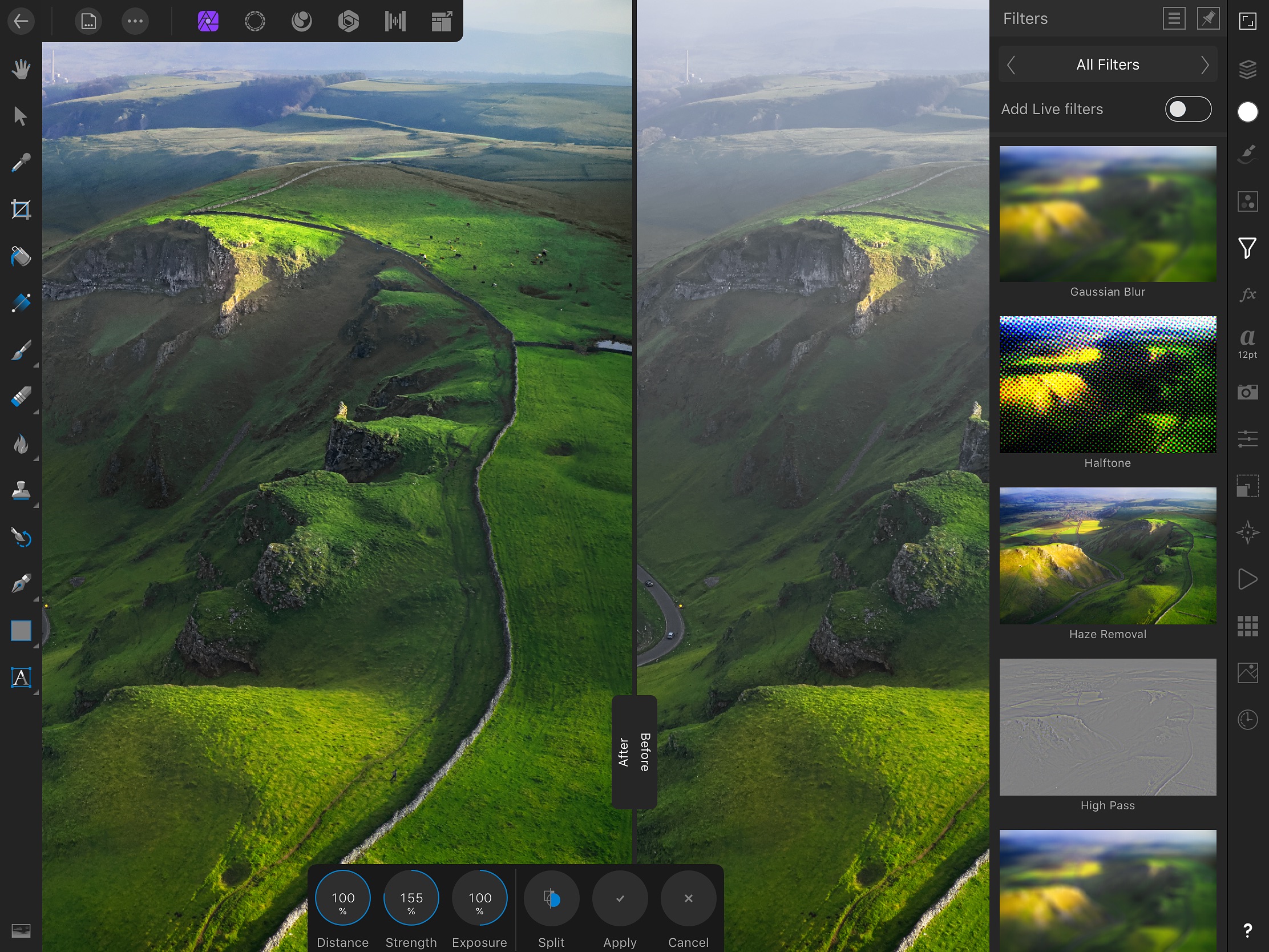 Screenshot do app Affinity Photo