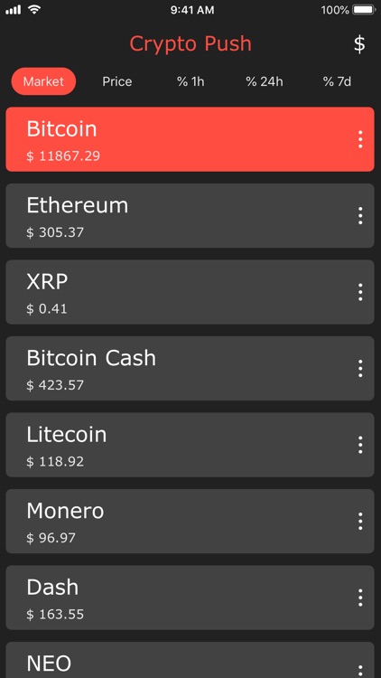 Crypto Push - Price Tracker