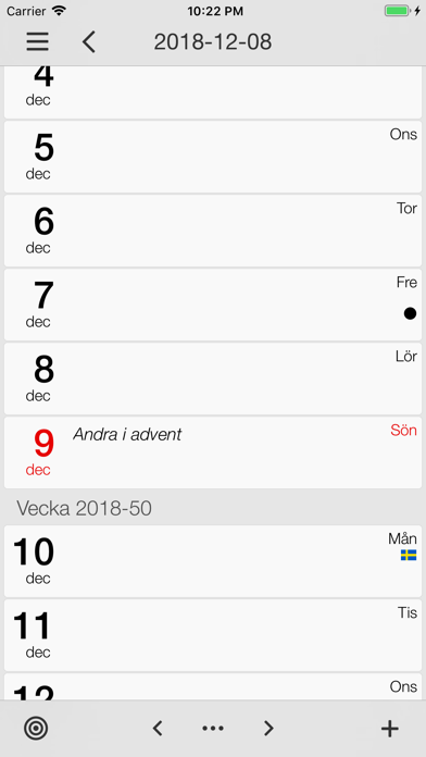 Svensk Almanacka Pro screenshot 3