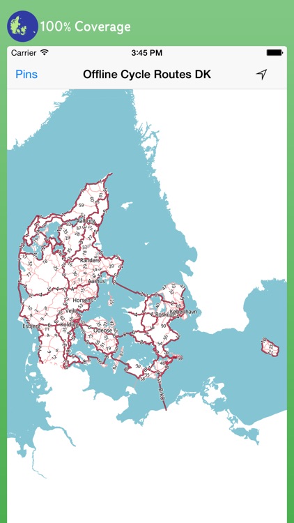 Offline Cycle Routes Denmark