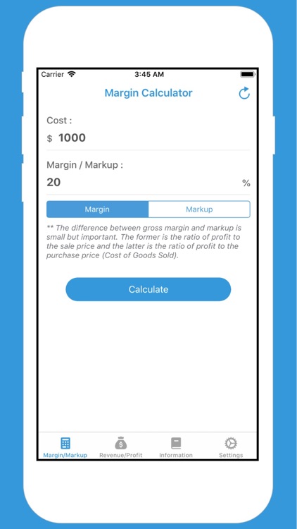 Margin and Markup Calculator +