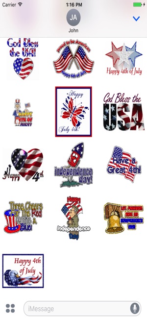 4th Of July GIF Stickers(圖2)-速報App