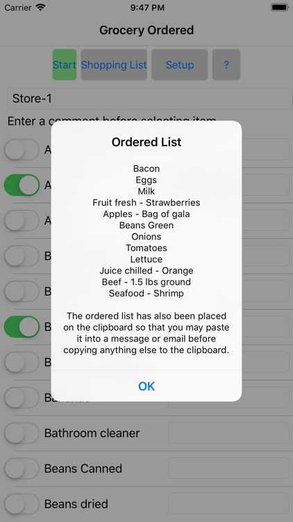 Grocery Ordered screenshot-7