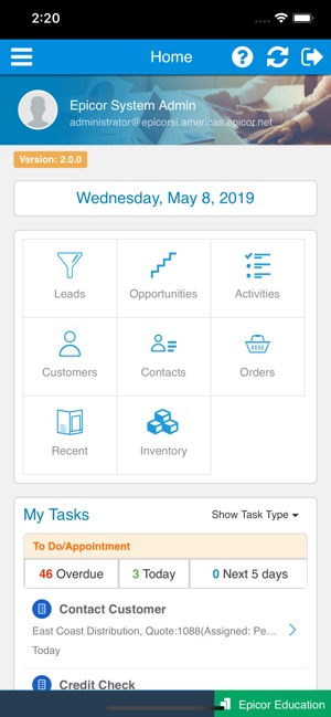 Epicor Mobile CRM(圖1)-速報App