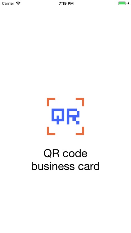 QR code business card